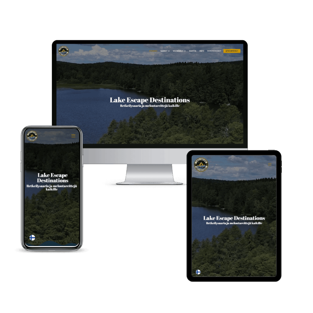 Lake Escape Destinations laitteet, JeleTele Design